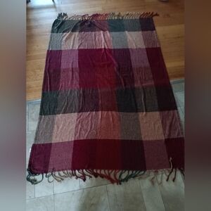 Calzeat Of Scotland Throw Blanket Fringed Soft 60X43 Plaid